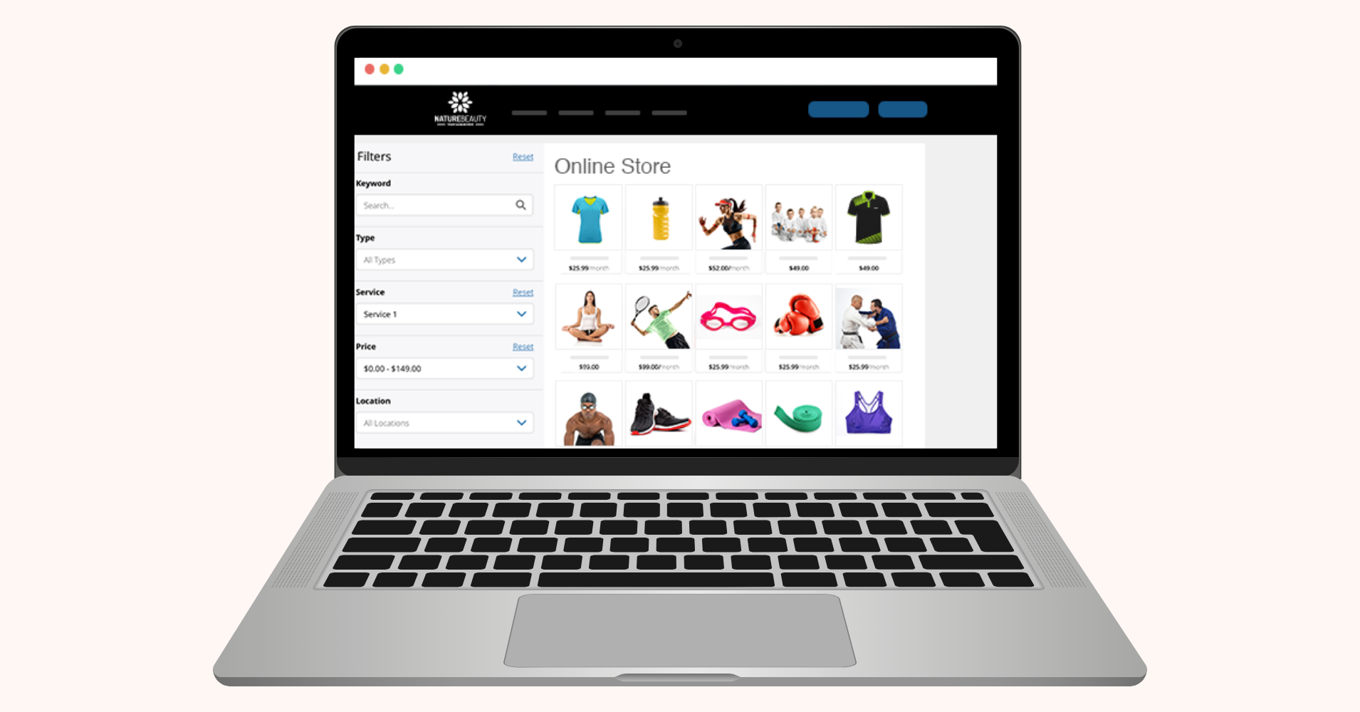 Xplor Recreation Online-Store Widget