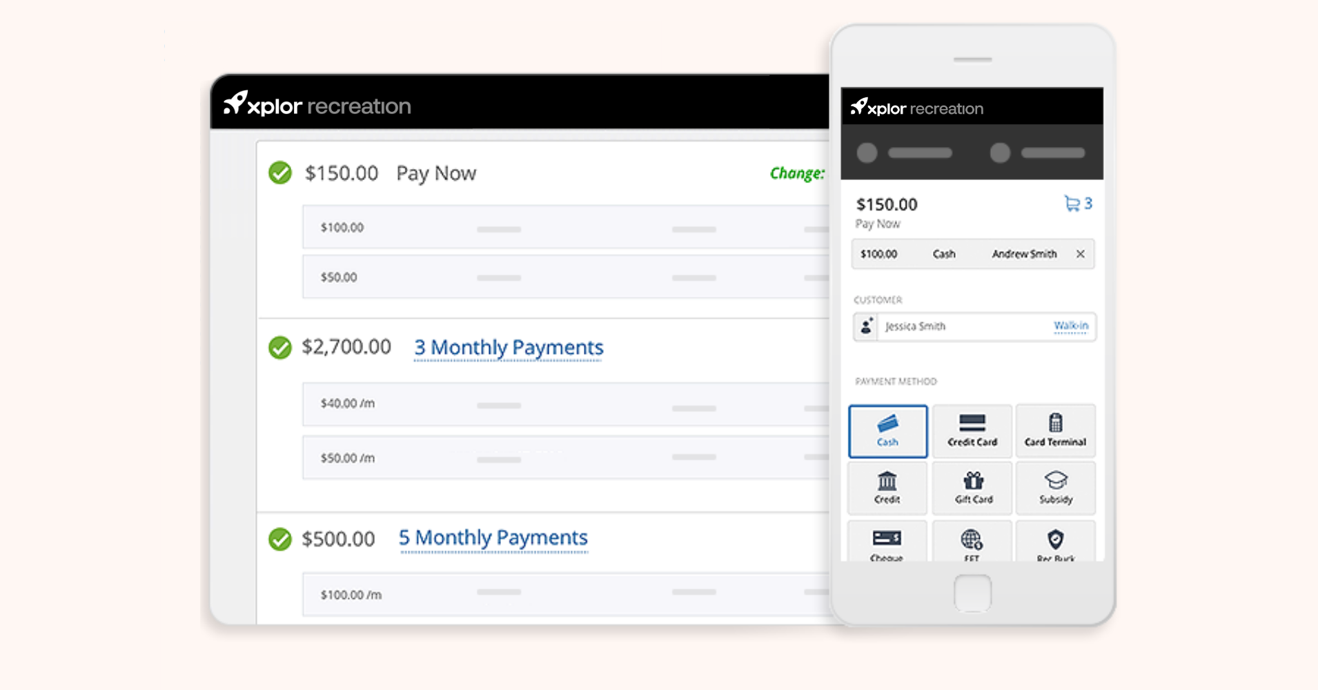 Payments with Xplor Recreation