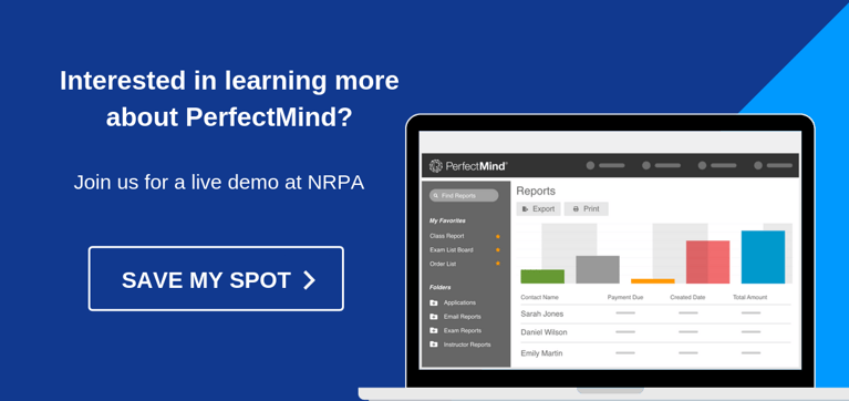 Learn more about PerfectMind at NRPA 2019