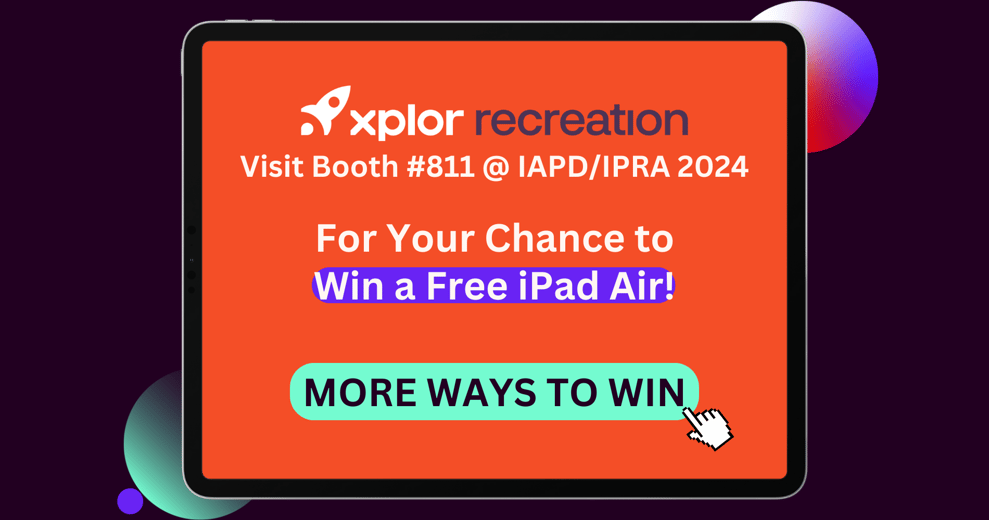 Xplor Recreations IAPD/IPRA 2024 conference iPad giveaway